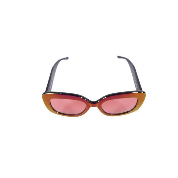 Karl Lagerfeld Oversized Square Sunglasses – Iridescent Wine Mirror – NWT main image 5